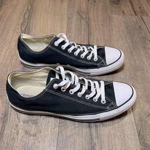 Chuck Allstar Converse Canvas Black UNISEX LOW TOP Sneakers Size Mens 12